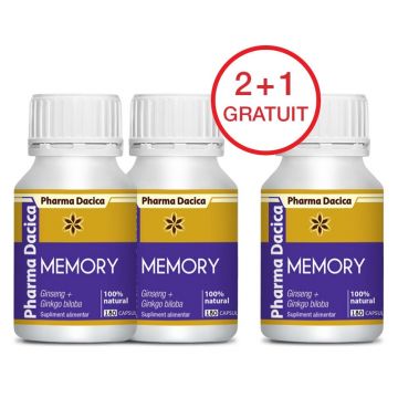 Memory 2+1 Gratuit, 180 capsule x 3 Memory 2+1 Gratuit, 180 capsule x 3