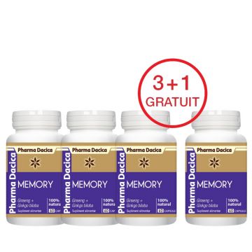 Memory 3+1 gratuit, 60 capsule x 4 Memory 3+1 gratuit, 60 capsule x 4