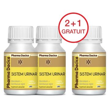 Sistem urinar 2+1 Gratuit, 180 capsule x 3 Sistem urinar 2+1 Gratuit, 180 capsule x 3