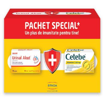Walmark Pachet Urinal Akut 10tb + Cetebe Vitamina C 500mg 30cps Walmark Pachet Urinal Akut 10tb + Cetebe Vitamina C 500mg 30cps