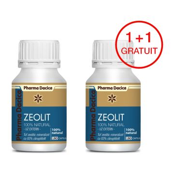 Zeolit 1+1 Gratuit, 180 capsule x 2 Zeolit 1+1 Gratuit, 180 capsule x 2